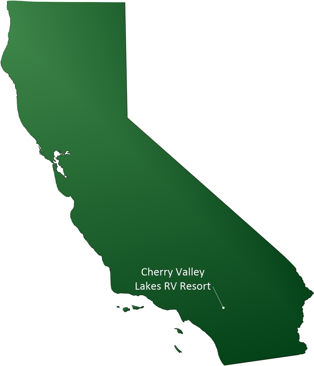 Cherry Valley Lakes on the map burned