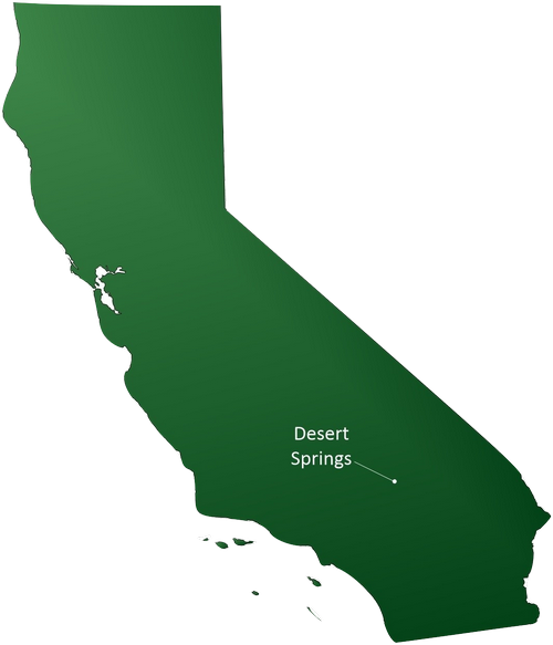 Desert Springs on the map burned
