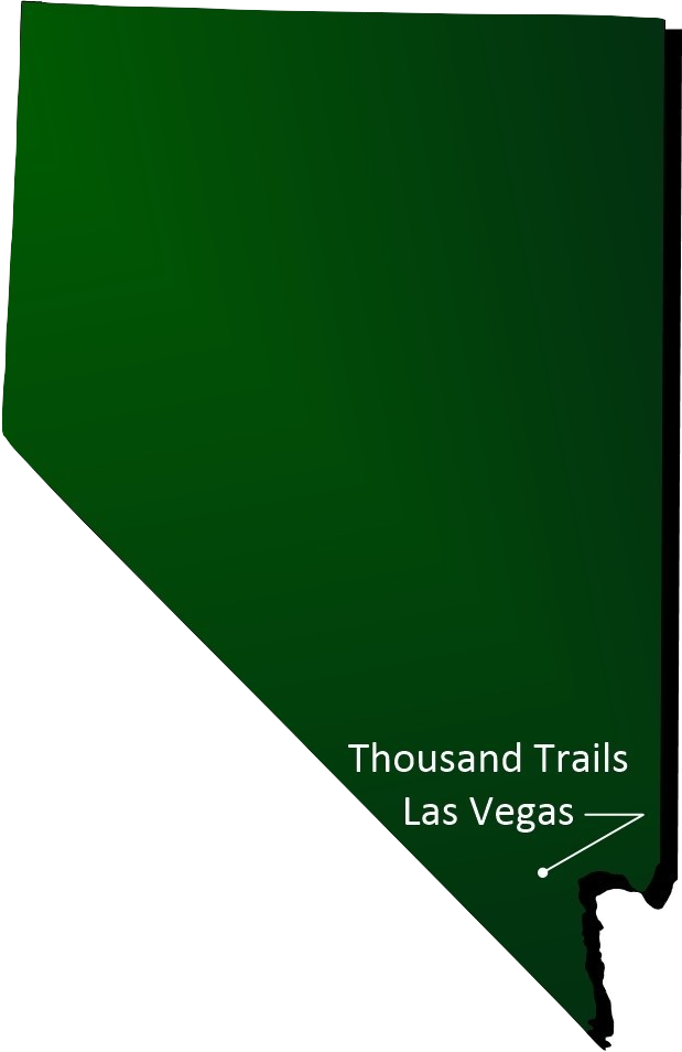 Thousand Trails on the map burned
