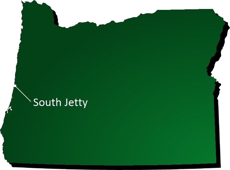 South Jetty on the Map burned