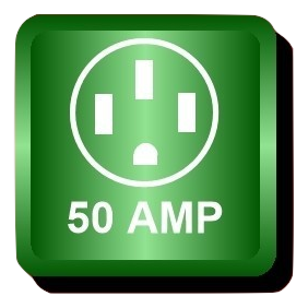 50 amp Symbol burned