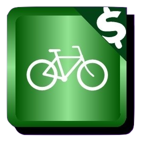 Bike Rental Symbol burned