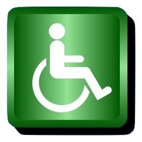 Handicap Symbol burned