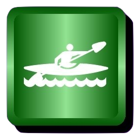 Kayaking Symbol burned